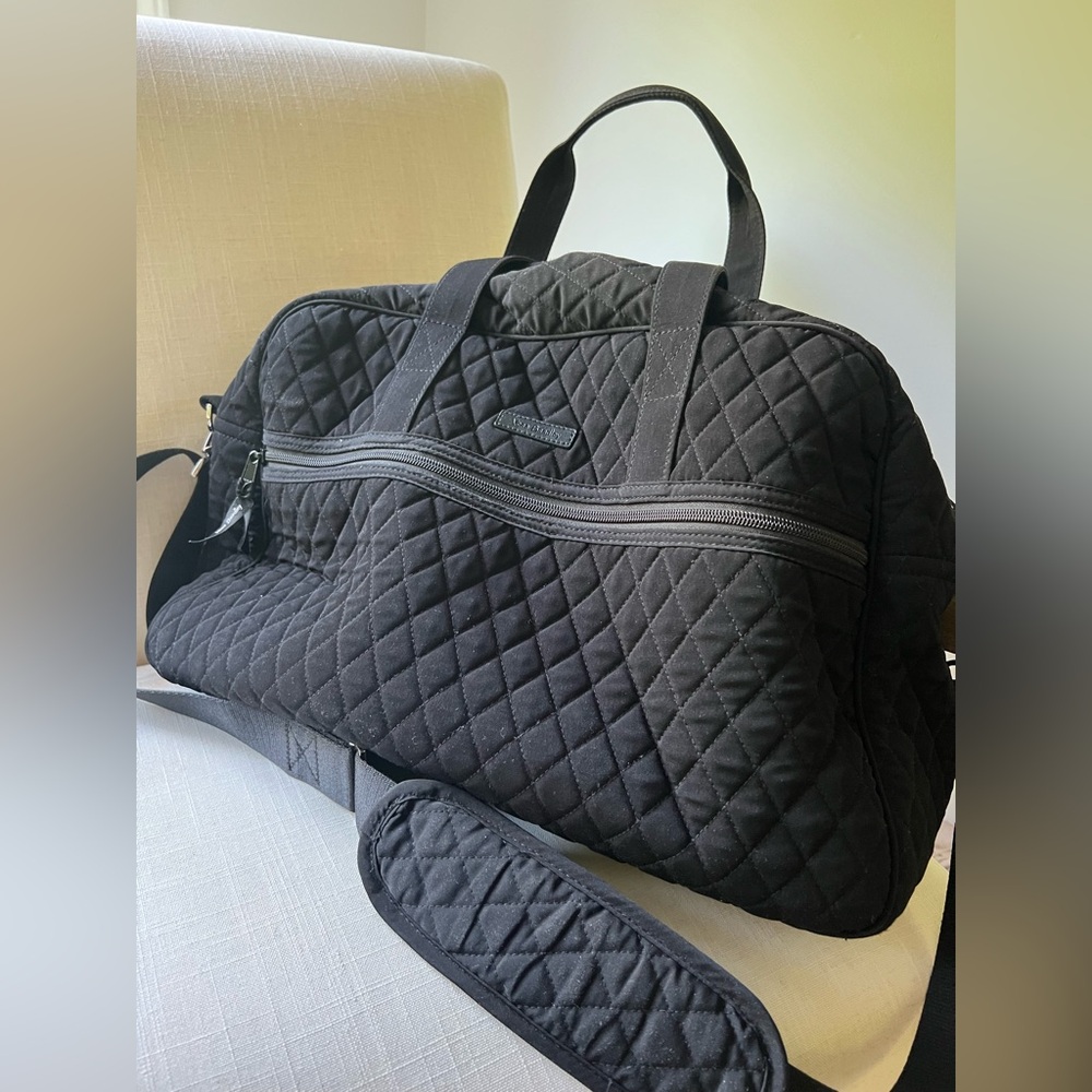 Vera Bradley Black Quilted Tote Bag